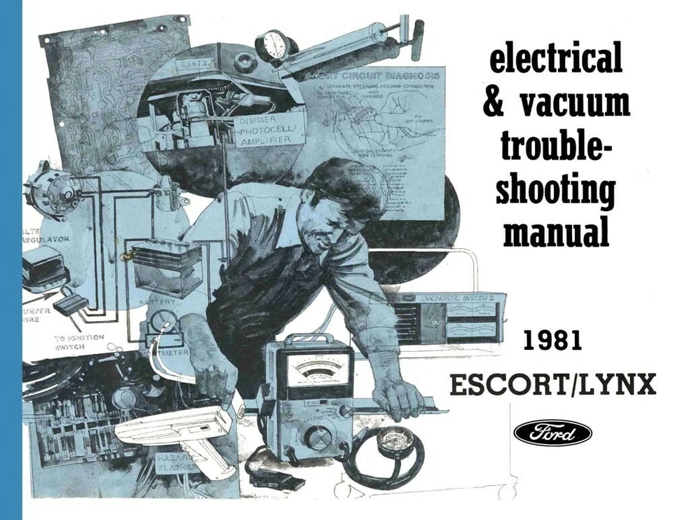Ford Escort 1981, Mercury Lynx aspiradora eléctrica manual de solución de problemas Foto 1 de 1