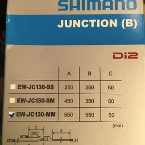 Conector de tubo electrónico de enraizamiento Shimano EW-JC130-MM Y-Split para Di2, 550/50/550 mm - Imagen 1 de 1