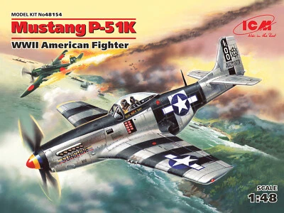 Mustang P-51K - American Fighter (Kit modelo plástico) 1/48 ICM 48154 Foto 1 de 4