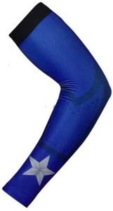 Youth Boys Mens Baseball Football Compression Dri-Fit Arm Sleeve Captain America - Picture 1 of 2
