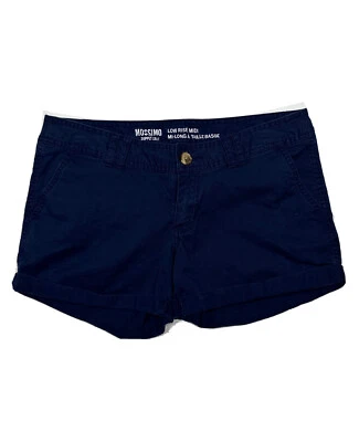 Mossimo Women Size 6 (Measure 31x3.5) Dark Blue Low Rise Midi Shorts - Image 1 of 4