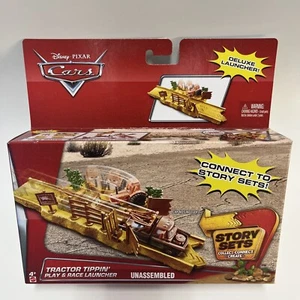 NEW Disney Pixar CARS Connect To Story Sets TRACTOR TIPPIN' PLAY & RACE LAUNCHER - Picture 1 of 6