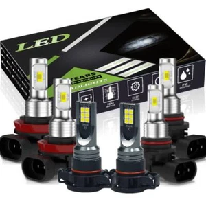 For Chevy Silverado 1500 2500 2007-2015 - 8000K LED Headlights +Fog Bulbs Kit - Bild 1 von 14