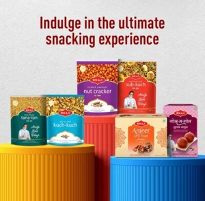 Bikaji Aslee Bikaneri Snack Vegetariano 400gm 14oz Bolsa Tradicional India Namkeen - Imagen 1 de 28
