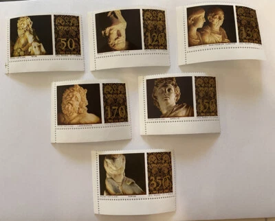Vatican Sc#617-622 Sculptures in Vatican Museums Pericles,  Apollo & Others 1977 - Image 1 of 2