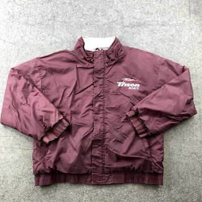 Triton Boats Jacket Mens Small Maroon Windbreaker Pockets Charles River - Image 1 of 4