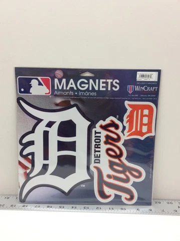 Wincraft Detroit Tigers 11" x 11" Vinyl Magnet 3 Piece Set Cover