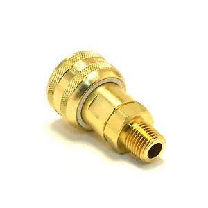 Foster FM3103 - Raccordi tubo aria attacco rapido 1/4" maschio NPT x 1/4" ottone M MIL - Foto 1 di 7