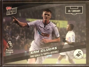 2018 Topps Now PL Premier League #108 Sam Clucas Swansea City AFC - Picture 1 of 2