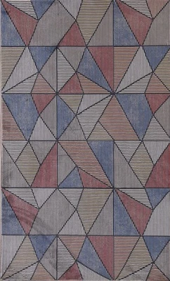 Multicolor Abstract Modern Rugs Chinese Contemporary Geometric Carpet - Image 1 of 4