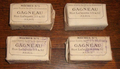 Paquet de 12 mèches anciennes pour réchaud lampe à pétrole - Photo 1/4