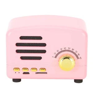 Mini Bt Wireless Speaker Small Usb Charging Pink Outdoor Handsfree DE - Afbeelding 1 van 13