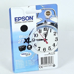 Originale Epson 27XL Nero Cartuccia Inchiostro Alta Capacità Sveglia Nuova - Foto 1 di 16