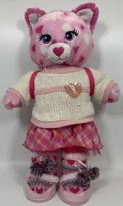 Build A Bear - Cat - “Love Heart” Pink, With Outfit And Shoes - Picture 1 of 9