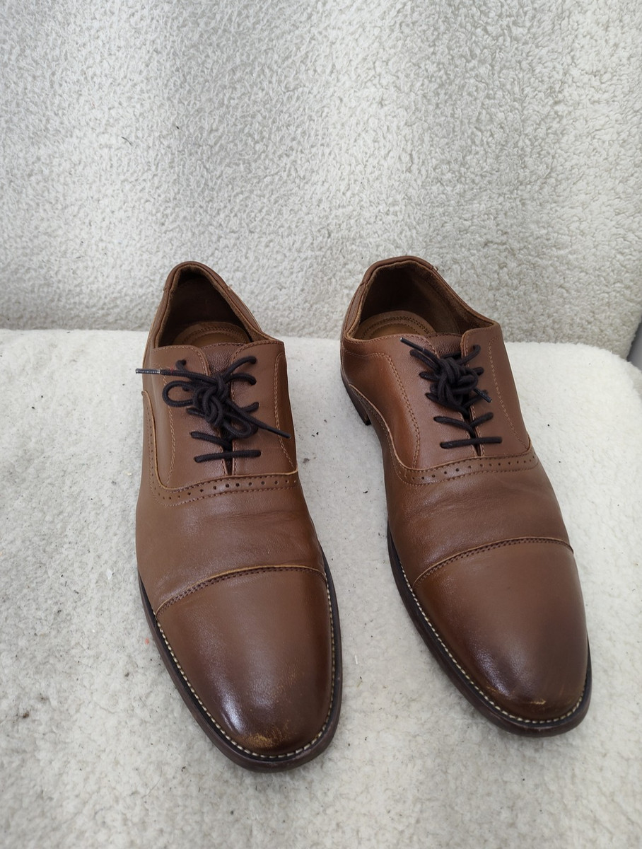 Aldo Brue Mens Cap Toe Oxford Dress Shoe. Size 10. Aldo Brue | Shoes | Aldo Brue Italy Cognac Brown Leather  main image 3