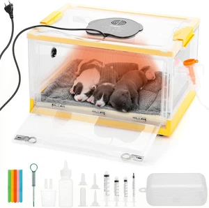 Incubatrice per Cuccioli E Gattini Da 55L, Con Controllo Del Riscaldamento E Del - Foto 1 di 7