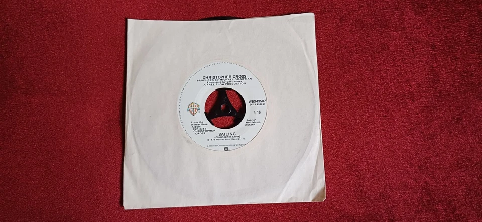 Christopher Cross - Sailing Single und Rückseite Poor Shirley - Bild 1 von 4