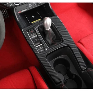 ABS Carbon Fiber Pattern Gear Shift Panel Trim Cover For 11th Civic Type R FL5 - Bild 1 von 4
