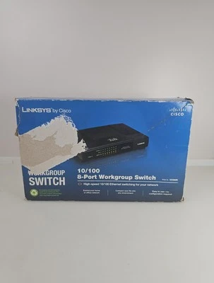 Linksys  EZXS88W Workgroup 10/100 8-Port Ethernet Network Switch Complete - Image 1 of 4