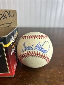 Frank Robinson Signed Rawlings American League Baseball Baltimore Orioles - Picture 1 of 3