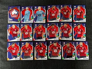 LOT 18 CARDS CARTES PANINI ADRENALYN XL FOOT 2025/26 EQUIPE LILLE LOSC COMPLETE - Imagen 1 de 1