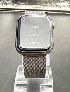USED Apple Watch Series 9 (GPS+LTE) 45mm Stainless Steel Case & Silver Milanese - Zdjęcie 1 z 17
