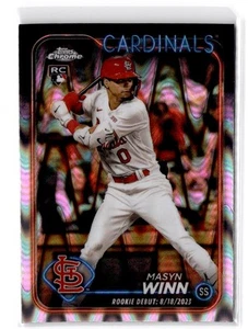 2024 Topps Chrome Update Masyn Winn RC #USC23 RayWave Refractors Cardinals - Picture 1 of 2