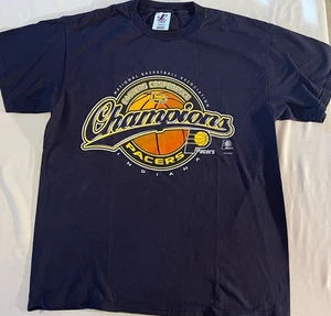 Vintage Indiana Pacers T-Shirt Men’s Large Basketball 2000 Playoffs Champions - Picture 1 of 6
