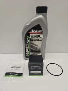 OEM Kawasaki KLX110/KLX140/Z125 Semi-Synthetic Oil Change Kit - Picture 1 of 1