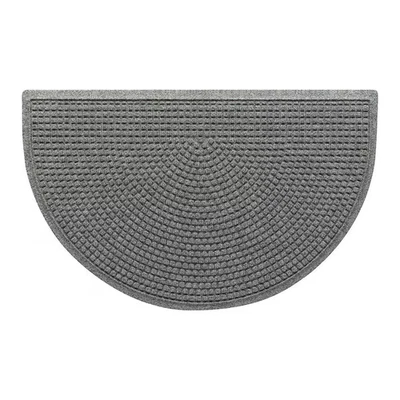Квадраты Waterhog 24 дюйма X 39 дюймов Полукруглый дверной коврик из полиэстера для помещений и улицы - Изображение 1 из 4