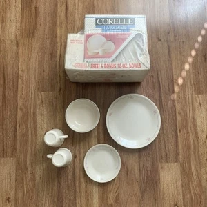 VTG Corelle Dinnerware Set NOS Service for 6 Corning English Breakfast 24 Piece - Picture 1 of 11