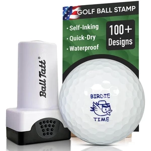 Ball Tatt - Birdie Time Golf Ball Stamp Marker Quick-Dry Self-Inking Stamper - Picture 1 of 8