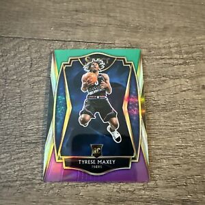 2020 Select Basketball Tyrese Maxey Premier Level Rookie Green White Purple RC🔥