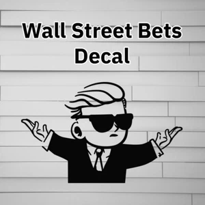 Wall Street Bets Tendie Man Vinyl Decal Sticker Reddit wallstreetbets  - Picture 1 of 5