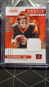 2020 Panini Absolute - JOE BURROW -Bengals- Rookie Material RC Jersey Relic - Picture 1 of 2