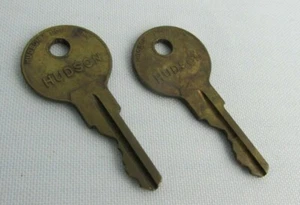 2er Set Vintage Hudson Schlüssel Messing # OD104 Made in USA - Bild 1 von 6