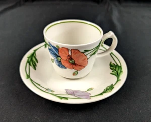Villeroy & Boch China, Amapola Cup and Saucer, Germany - Picture 1 of 4