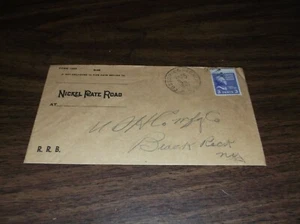 NOVEMBER 1948 NICKEL PLATE ROAD TRAIN #22 FOSTORIA & PEORIA RPO ENVELOPE - Picture 1 of 1