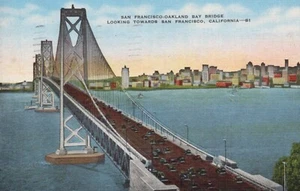 San Francisco - Oakland Bay Bridge - San Francisco, California - Biancheria pubblicata - Foto 1 di 3