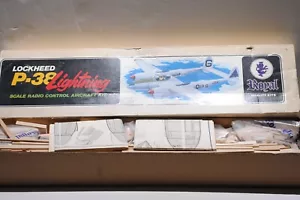 ROYAL PRODUCTS LOCKHEED P-38 KIT AEREO R/C SCALA ILLUMINAZIONE 74” APERTURA ALARE .35-.6 - Foto 1 di 11
