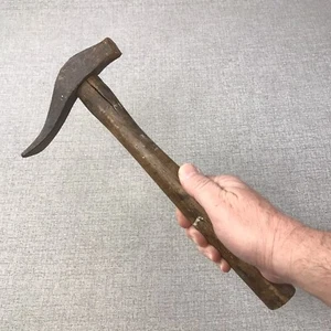 Antique Leather Saddle Hammer Cobbler's Shoe Maker Tool - 5 3/4" Head - Picture 1 of 12