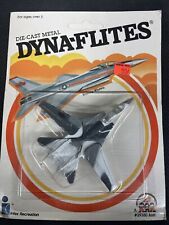 Vintage Die-cast Dyna-Flites USAF Plane Fighter Jet F-16 Rolling Wheels