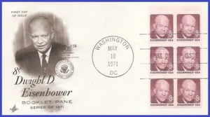 USA5 #1395b U/A Artcraft FDC BKLT6 Dwight D. Eisenhower - Bild 1 von 1