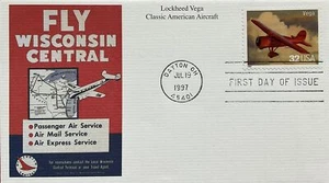 Mystic 3142 Classic American Aircraft Lockheed Vega Wisconsin Central - Imagen 1 de 2
