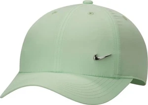 Nike Kid's Dri-FIT Unstructured Metal Swoosh Cap Vapour Green One Size Hat NWT - Picture 1 of 4