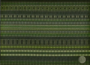 Momentum Piepton grünes Licht abstrakt digital Micro Dot grün grau Polsterstoff - Bild 1 von 1