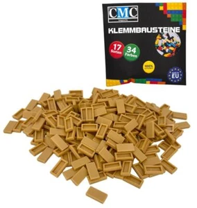100 Fliesen Klemmbausteine Tiles Bausteine 1x2 Noppen Kompatibel Kachel Sand - Bild 1 von 1