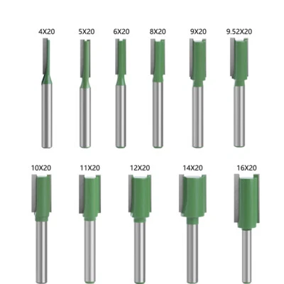 6mm Shank Straight Cut Router Bit Set Woodworking Cutter  1PC/5/6/7/8/9/11PCS - Image 1 of 4