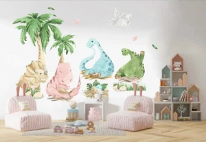 Baby Dinosaur Jurassic Park Jungle Egg Wall Decal Sticker Room Decor Boy Gifts - Picture 1 of 8