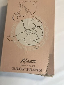Vintage 1960s Kleinert's Snugfit Baby Pants White Mid Century Diaper Cover NOS - Picture 1 of 5